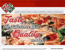Tablet Screenshot of pizzaplusutah.com